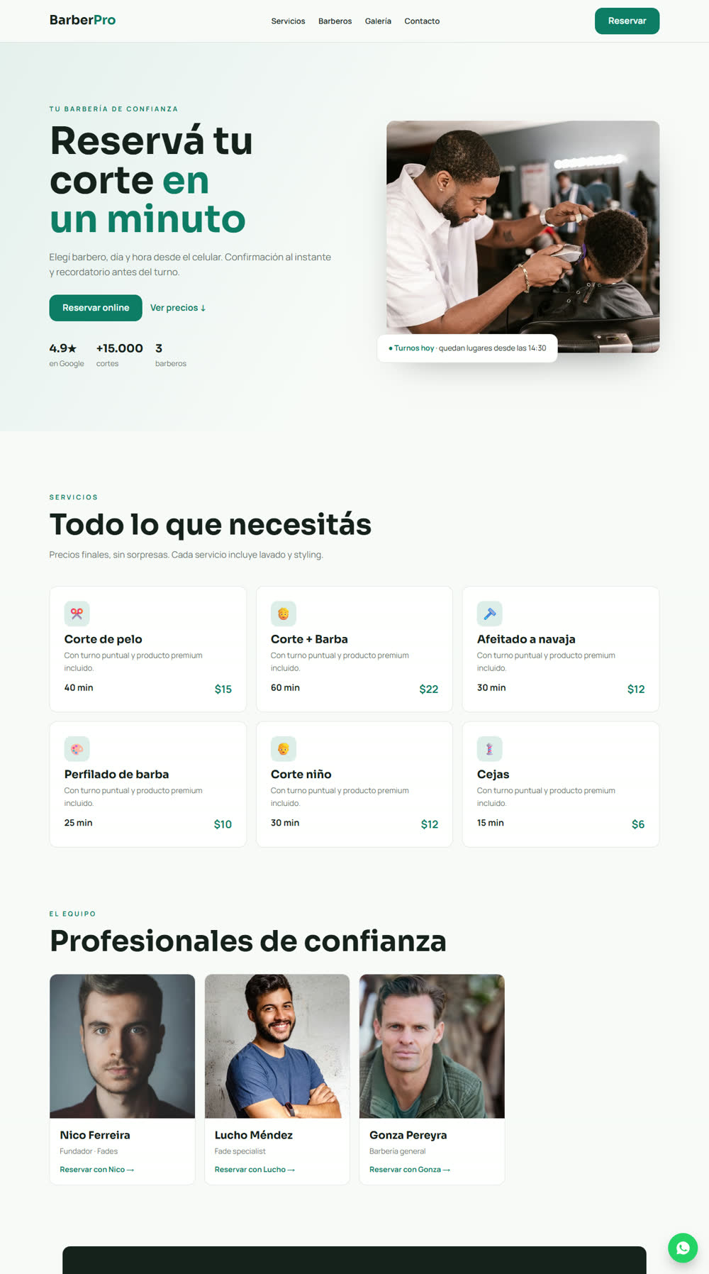 Diseño BarberPro
