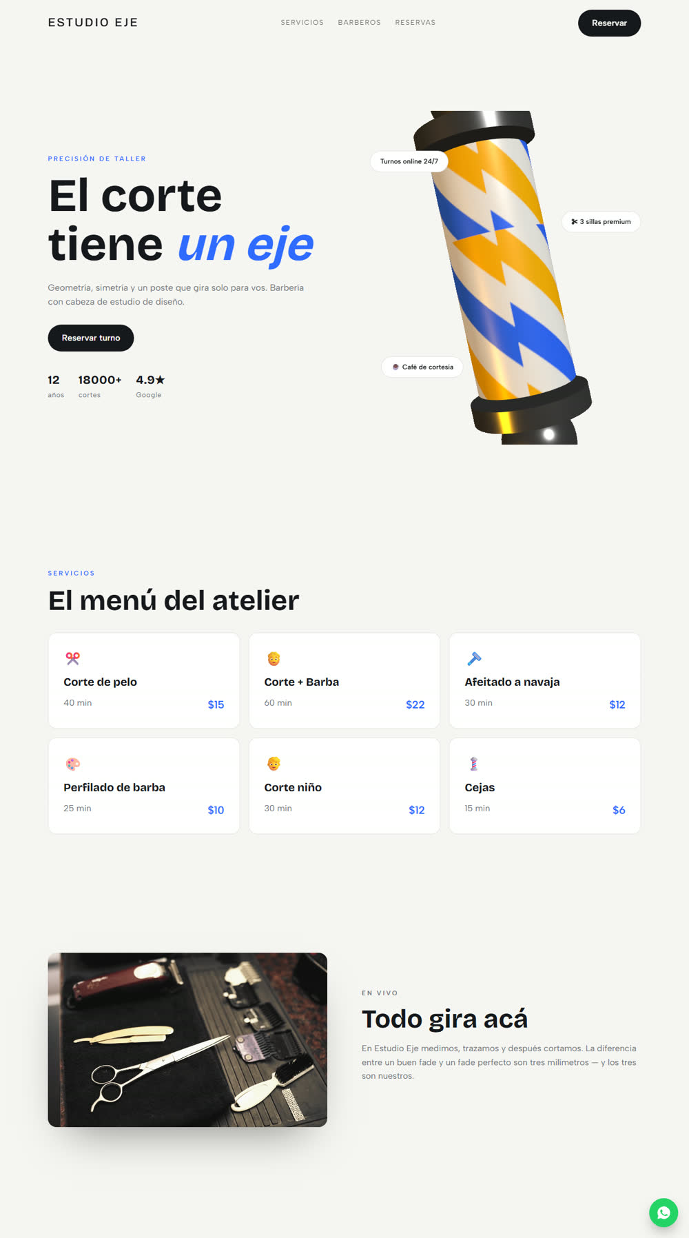 Diseño Estudio Eje